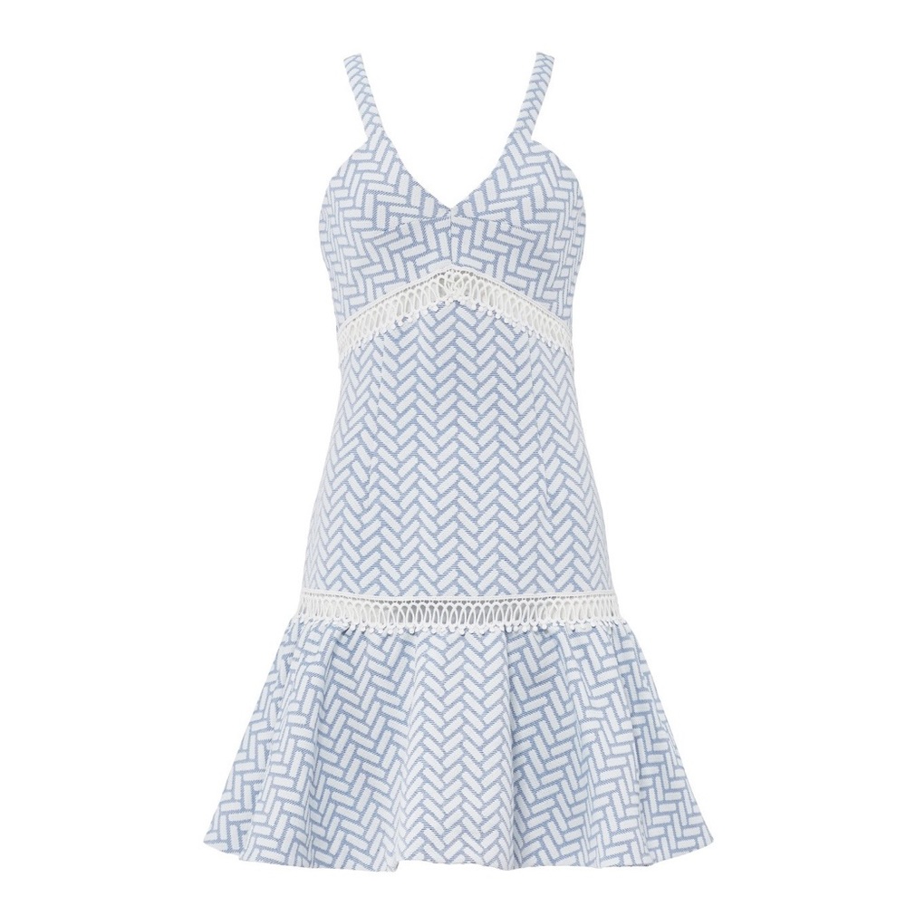 Shoshanna Blue Bandt Dress (0)